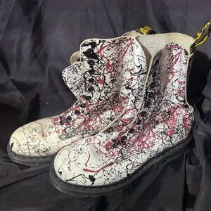 Crazy painted Dr. Martens.